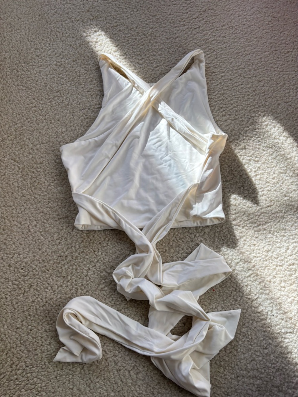 OGL White Tie Back Tank - Picture 3 of 3